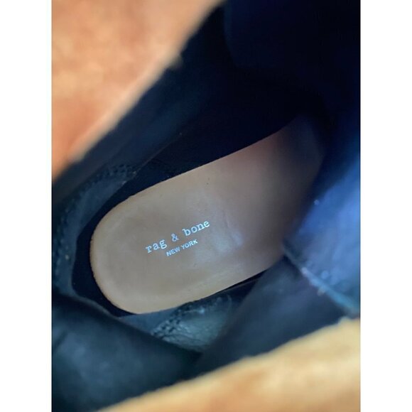 Rag & Bone Sloane Boots Women’s 37.5 Suede Combat in Cinnamon - Picture 8 of 9